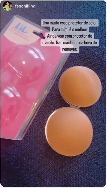 Uso muito esse protetor de seio. Para mim, é o melhor. Ainda vem com protetor de mamilo. Não machuca na hora de remover.