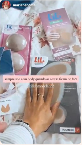 Sempre uso com body quando as costas ficam de fora